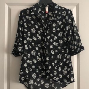 Skull blouse